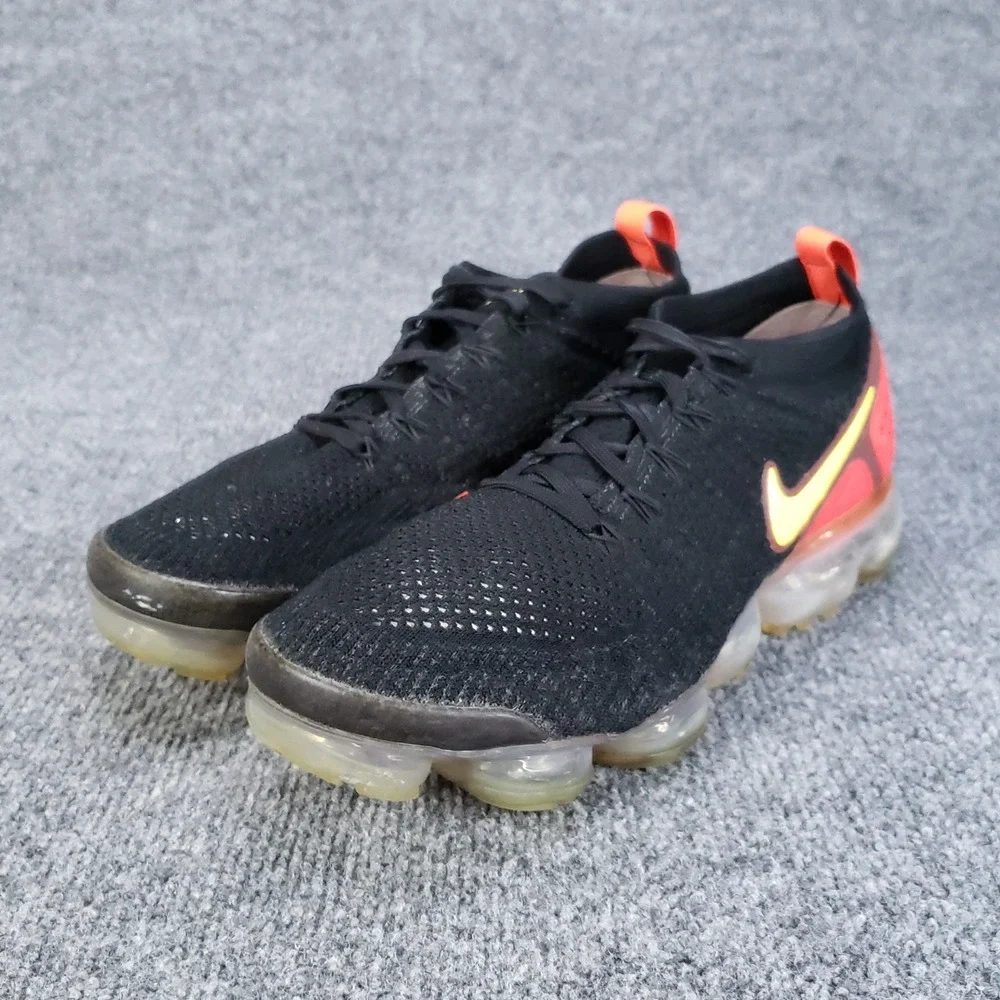 Nike Air Vapormax‎ Flyknit Shoes Mens Size 9.5 Black Sneakers 942842-005